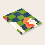Moods, Checkers Girl Friends Chic Chess, Modern Bohemian Eclectic Woman Girl Boss, BFF Fashion Style Notebook Gallery Image 2