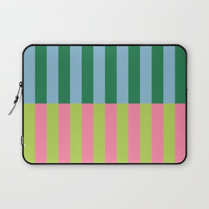 Vibrant Stripe Design: Modern Colorful Pattern for Dynamic Visuals Laptop Sleeve Gallery Image 1