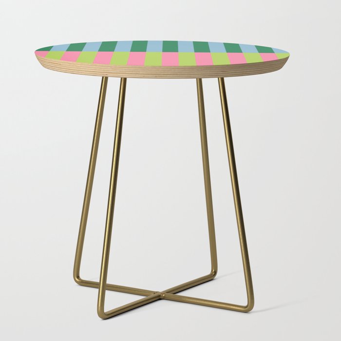 Vibrant Stripe Design: Modern Colorful Pattern for Dynamic Visuals Side Table Gallery Image 1