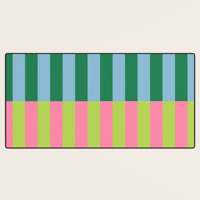 Vibrant Stripe Design: Modern Colorful Pattern for Dynamic Visuals Desk Mat Gallery Image 3