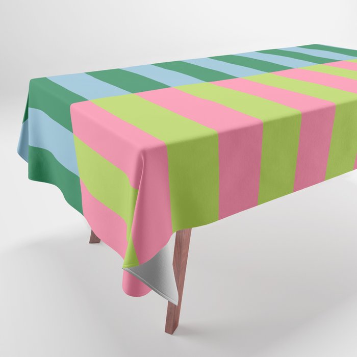 Vibrant Stripe Design: Modern Colorful Pattern for Dynamic Visuals Tablecloth Gallery Image 1