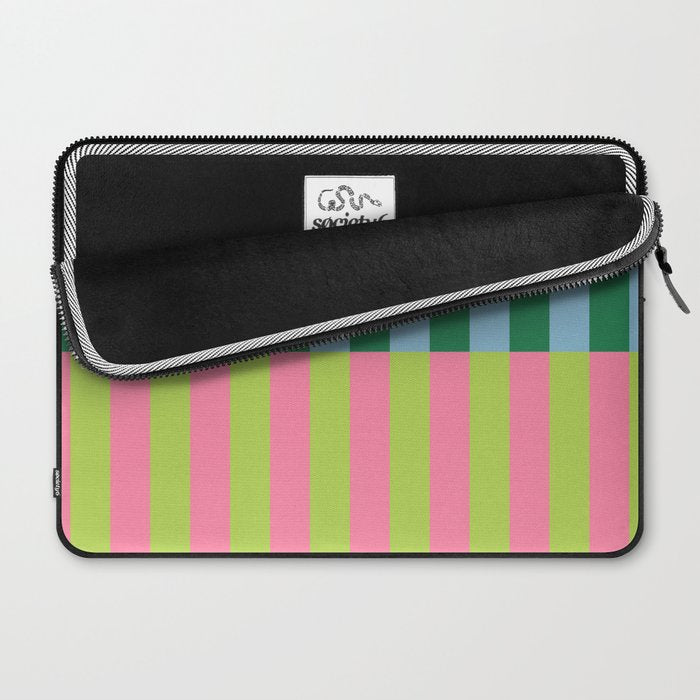 Vibrant Stripe Design: Modern Colorful Pattern for Dynamic Visuals Laptop Sleeve Gallery Image 2