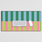 Vibrant Stripe Design: Modern Colorful Pattern for Dynamic Visuals Desk Mat Gallery Image 1