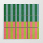Vibrant Stripe Design: Modern Colorful Pattern for Dynamic Visuals Wood Wall Art Gallery Image 1