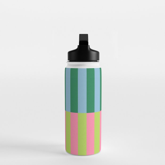 Vibrant Stripe Design: Modern Colorful Pattern for Dynamic Visuals Water Bottle Gallery Image 3
