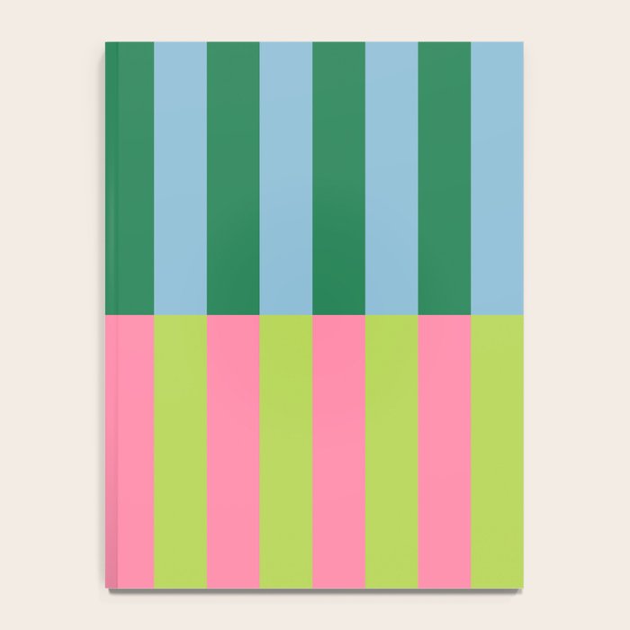 Vibrant Stripe Design: Modern Colorful Pattern for Dynamic Visuals Notebook Gallery Image 4