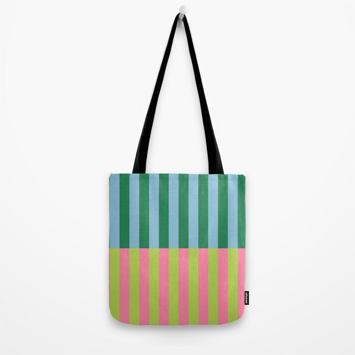 Vibrant Stripe Design: Modern Colorful Pattern for Dynamic Visuals Tote Bag Gallery Image 2