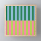 Vibrant Stripe Design: Modern Colorful Pattern for Dynamic Visuals Mini Art Print Gallery Image 1