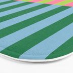Vibrant Stripe Design: Modern Colorful Pattern for Dynamic Visuals Bath Mat Gallery Image 3