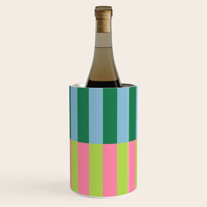 Vibrant Stripe Design: Modern Colorful Pattern for Dynamic Visuals Wine Chiller Gallery Image 1