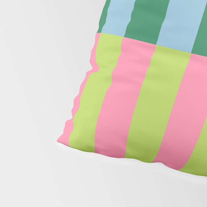 Vibrant Stripe Design: Modern Colorful Pattern for Dynamic Visuals Pillow Sham Gallery Image 4