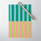 Vibrant Stripe Design: Modern Colorful Pattern for Dynamic Visuals Wrapping Paper Gallery Image 1