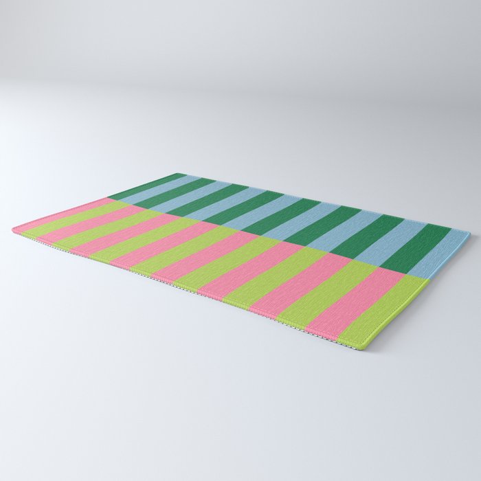 Vibrant Stripe Design: Modern Colorful Pattern for Dynamic Visuals Rug Gallery Image 3