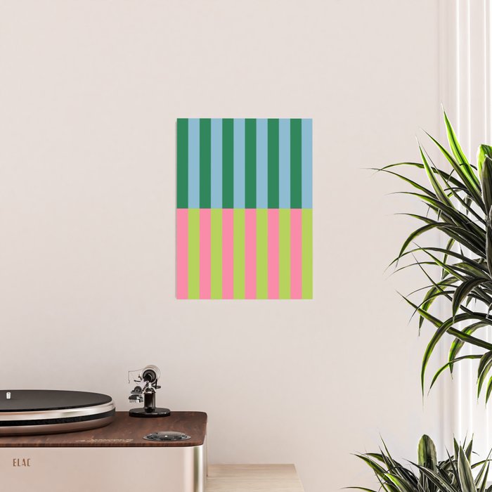 Vibrant Stripe Design: Modern Colorful Pattern for Dynamic Visuals Poster Gallery Image 2