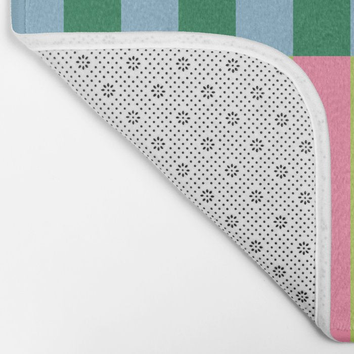 Vibrant Stripe Design: Modern Colorful Pattern for Dynamic Visuals Bath Mat Gallery Image 2