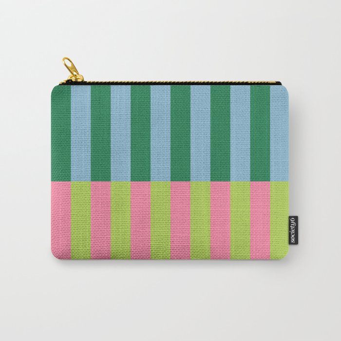 Vibrant Stripe Design: Modern Colorful Pattern for Dynamic Visuals Carry All Pouch Gallery Image 1
