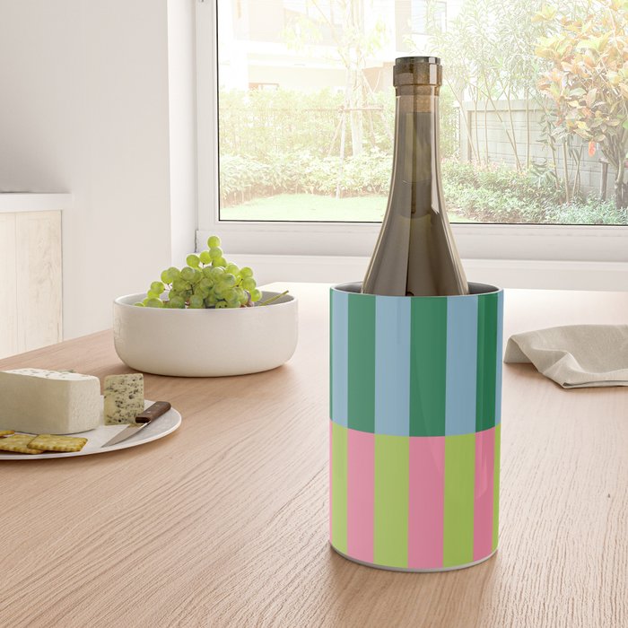 Vibrant Stripe Design: Modern Colorful Pattern for Dynamic Visuals Wine Chiller Gallery Image 4