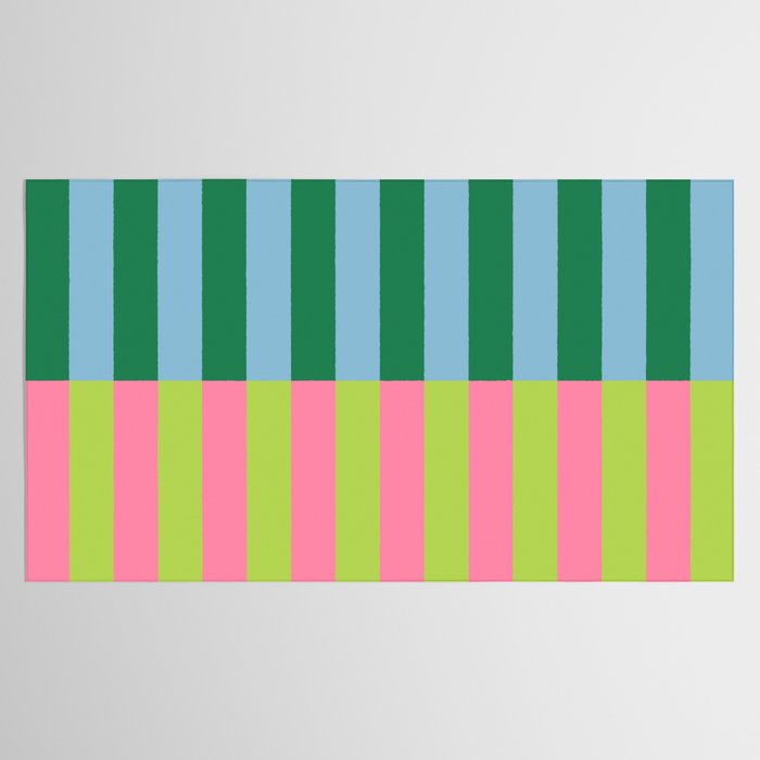 Vibrant Stripe Design: Modern Colorful Pattern for Dynamic Visuals Tablecloth Gallery Image 2