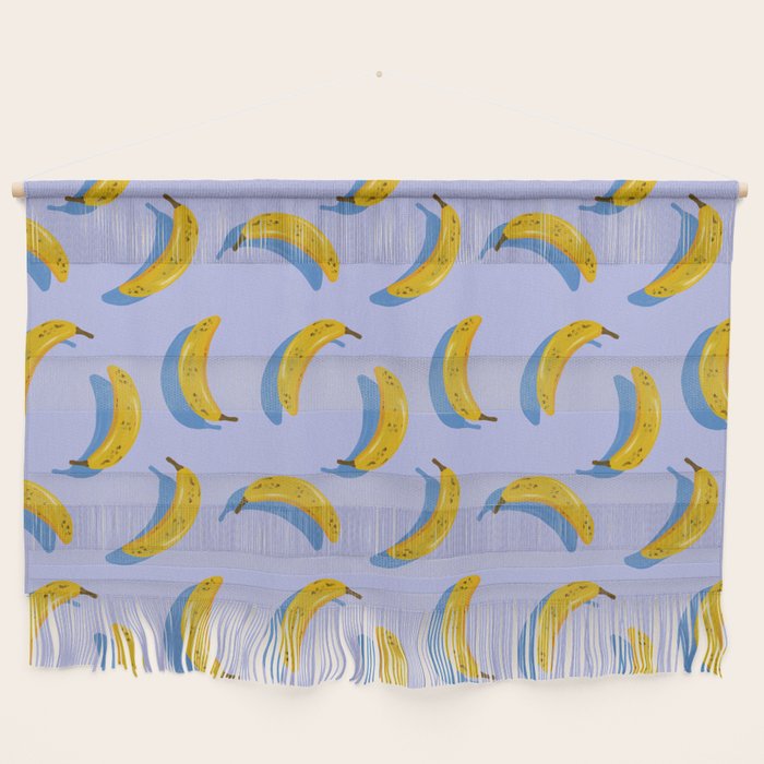 Banana Pattern - Blue Palette Wall Hanging Gallery Image 1