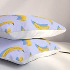Banana Pattern - Blue Palette Pillow Sham Gallery Image 3