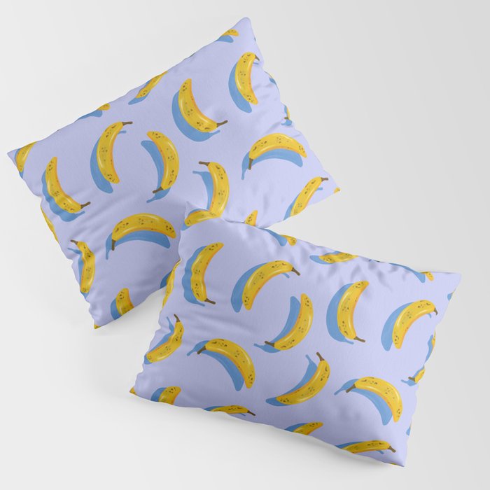 Banana Pattern - Blue Palette Pillow Sham Gallery Image 3