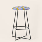 Banana Pattern - Blue Palette Stool Gallery Image 1