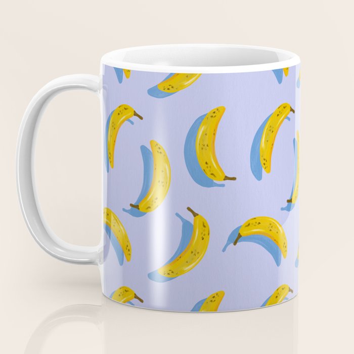 Banana Pattern - Blue Palette Coffee Mug Gallery Image 3