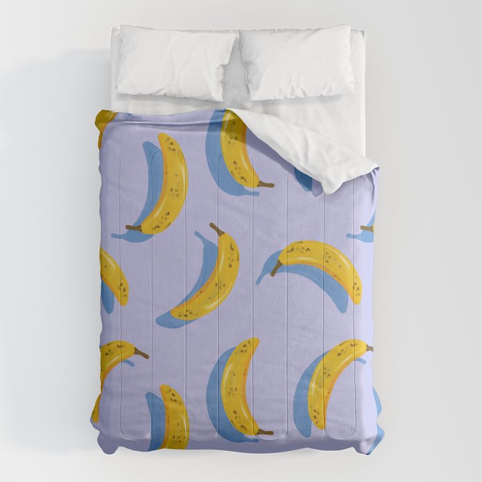Banana Pattern - Blue Palette Comforter Gallery Image 1