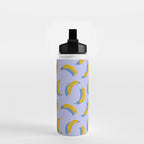 Banana Pattern - Blue Palette Water Bottle Gallery Image 2