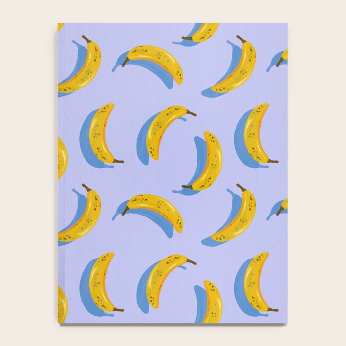 Banana Pattern - Blue Palette Notebook Gallery Image 4