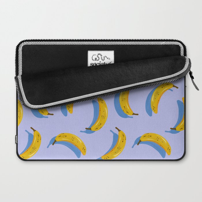 Banana Pattern - Blue Palette Laptop Sleeve Gallery Image 2
