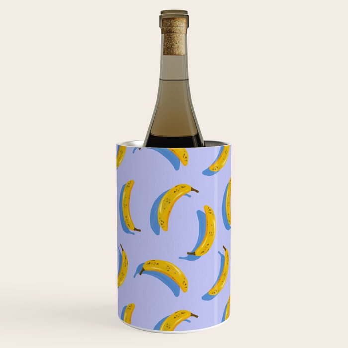 Banana Pattern - Blue Palette Wine Chiller Gallery Image 3