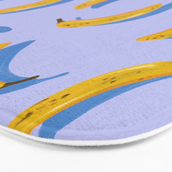 Banana Pattern - Blue Palette Bath Mat Gallery Image 3