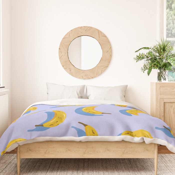 Banana Pattern - Blue Palette Duvet Cover Gallery Image 3
