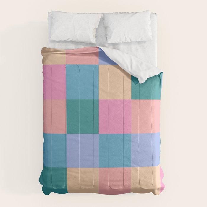 Bold Retro Checks Pattern - Large XXXI Comforter Gallery Image 6