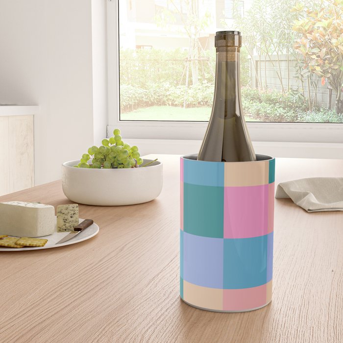 Bold Retro Checks Pattern - Large XXXI Wine Chiller Gallery Image 4