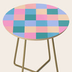 Bold Retro Checks Pattern - Large XXXI Side Table Gallery Image 2
