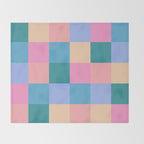 Bold Retro Checks Pattern - Large XXXI Throw Blanket Gallery Image 2