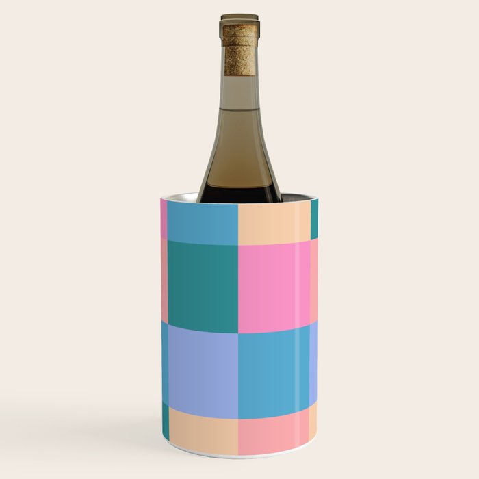 Bold Retro Checks Pattern - Large XXXI Wine Chiller Gallery Image 1