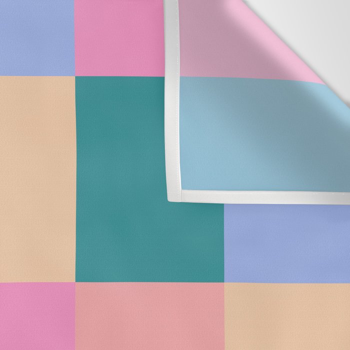 Bold Retro Checks Pattern - Large XXXI Wall Tapestry Gallery Image 3