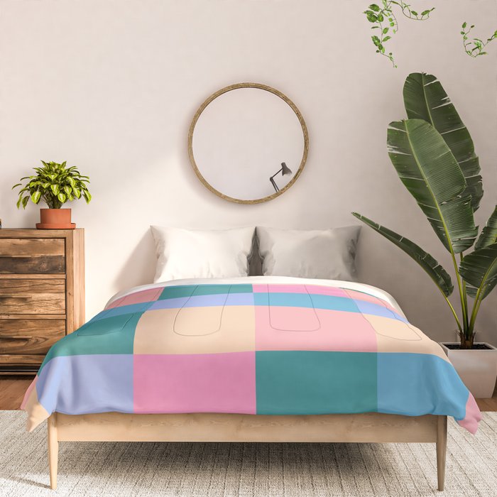 Bold Retro Checks Pattern - Large XXXI Comforter Gallery Image 3