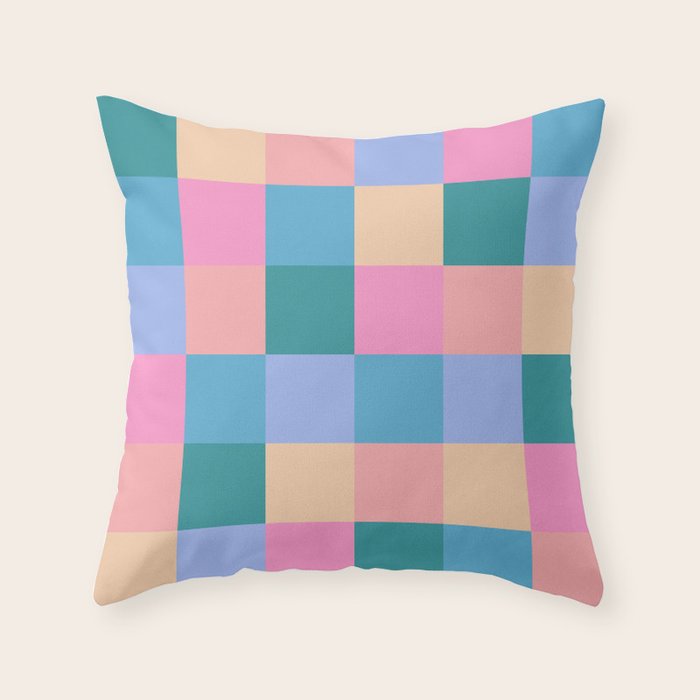 Bold Retro Checks Pattern - Large XXXI Throw Pillow Gallery Image 6