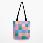 Bold Retro Checks Pattern - Large XXXI Tote Bag Gallery Image 2