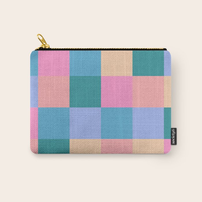 Bold Retro Checks Pattern - Large XXXI Carry All Pouch Gallery Image 1
