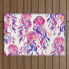 Jellyfish - Magenta Palette Outdoor Rug Gallery Image 1
