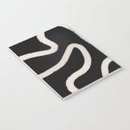 Abstract Brush Strokes: Black & White Notebook Gallery Image 3