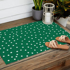 Green dotted pattern  Outdoor Rug Gallery Image 2