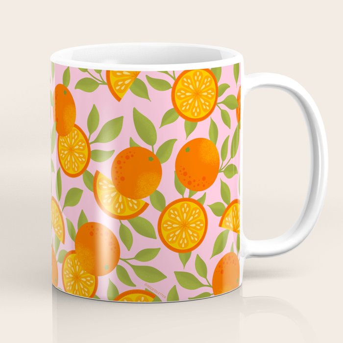 Orange Pattern - Amalfi Coast Cocktails Coffee Mug Gallery Image 1