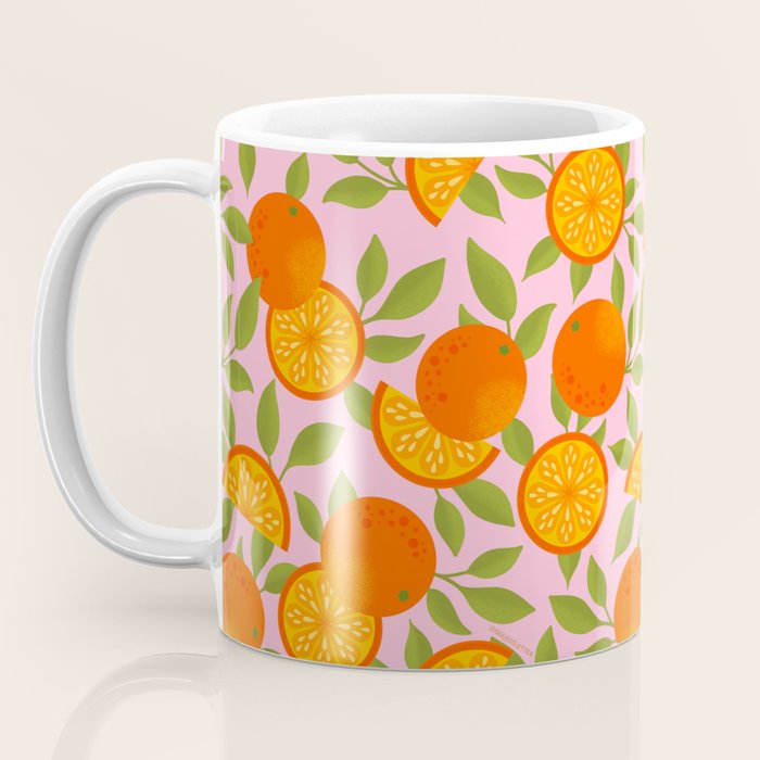 Orange Pattern - Amalfi Coast Cocktails Coffee Mug Gallery Image 3