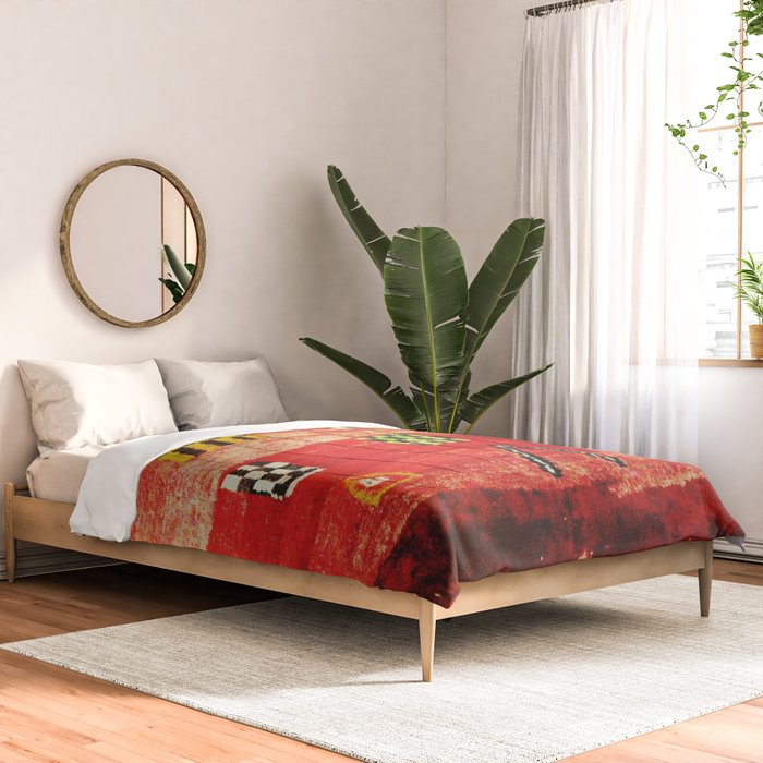 Antique Berber Moroccan Rug Print Comforter Gallery Image 2